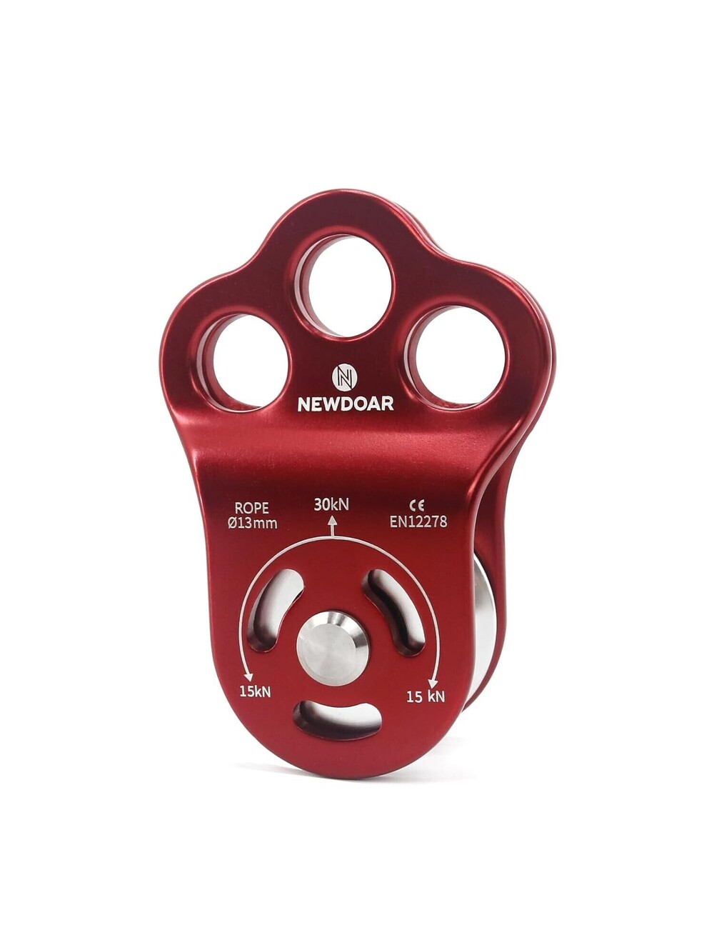 NewDoar 30 KN CE Three Hole Rescue Climbing Pulley Max 13mm
